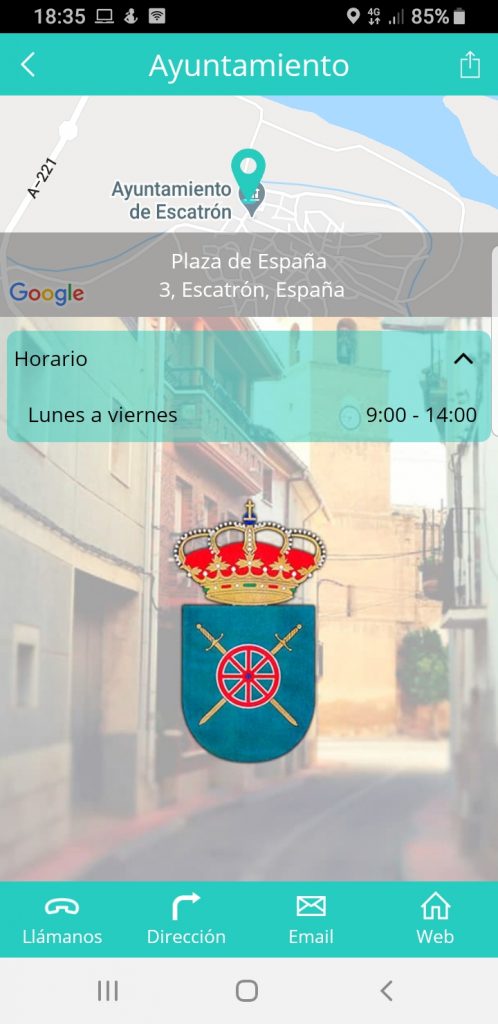 Inicio Ayuntamiento app