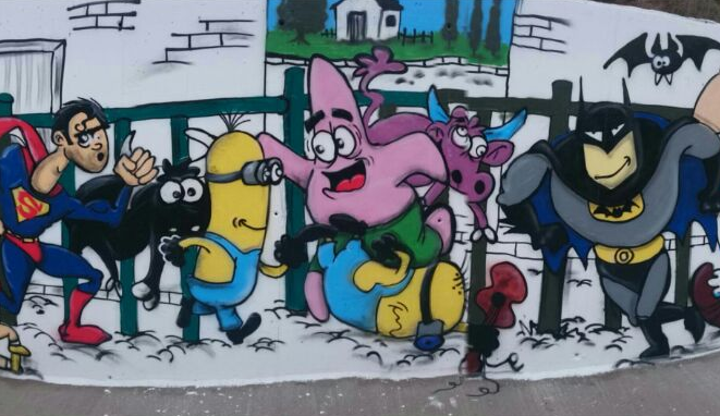 Grafiti Calle Cantón Lázara de Escatrón