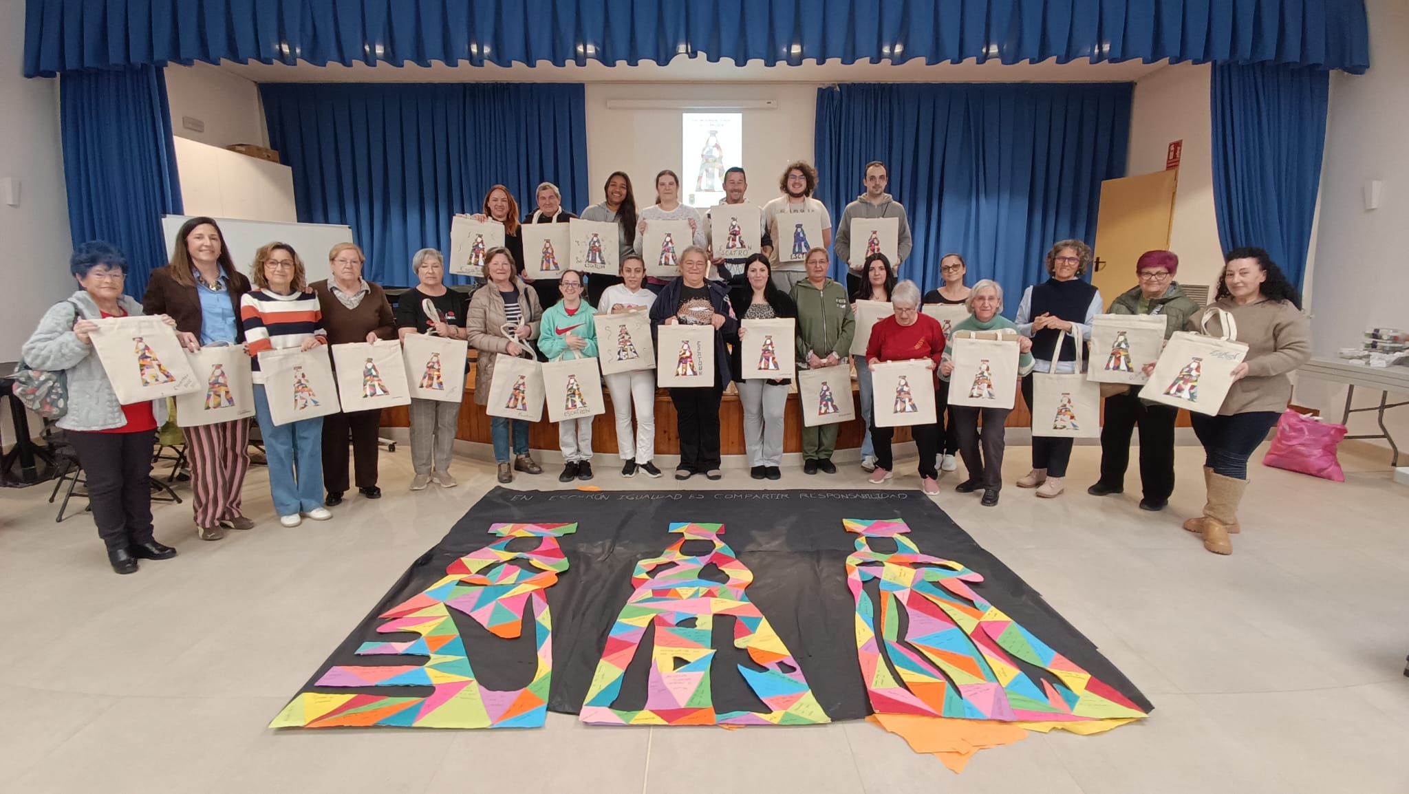 Escatrón conmemora el 8M con una jornada participativa y artística centrada en la igualdad